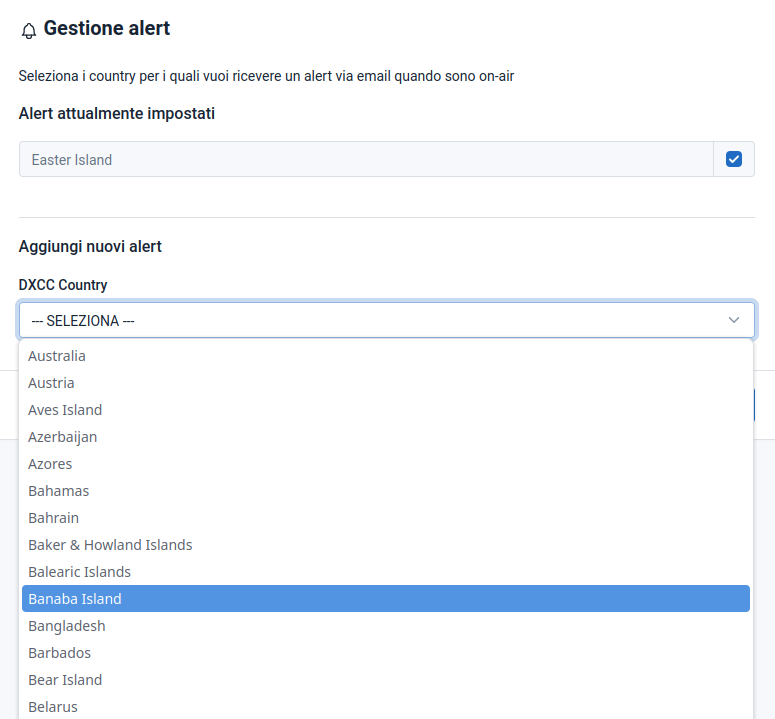 DX Cluster alert DXCC via mail Alert DXCC via mail